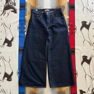 Women’s Levi’s 728 High Rise Wide Leg Denim Jeans Size 33x31 Grunge Hip Hop
